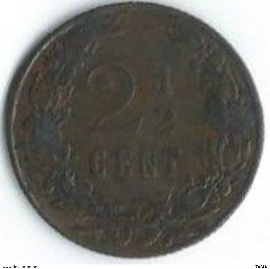 M417 - NEDERLAND - PAYS BAS - 2 1/2 CENT 1908 - 2.5 Centavos