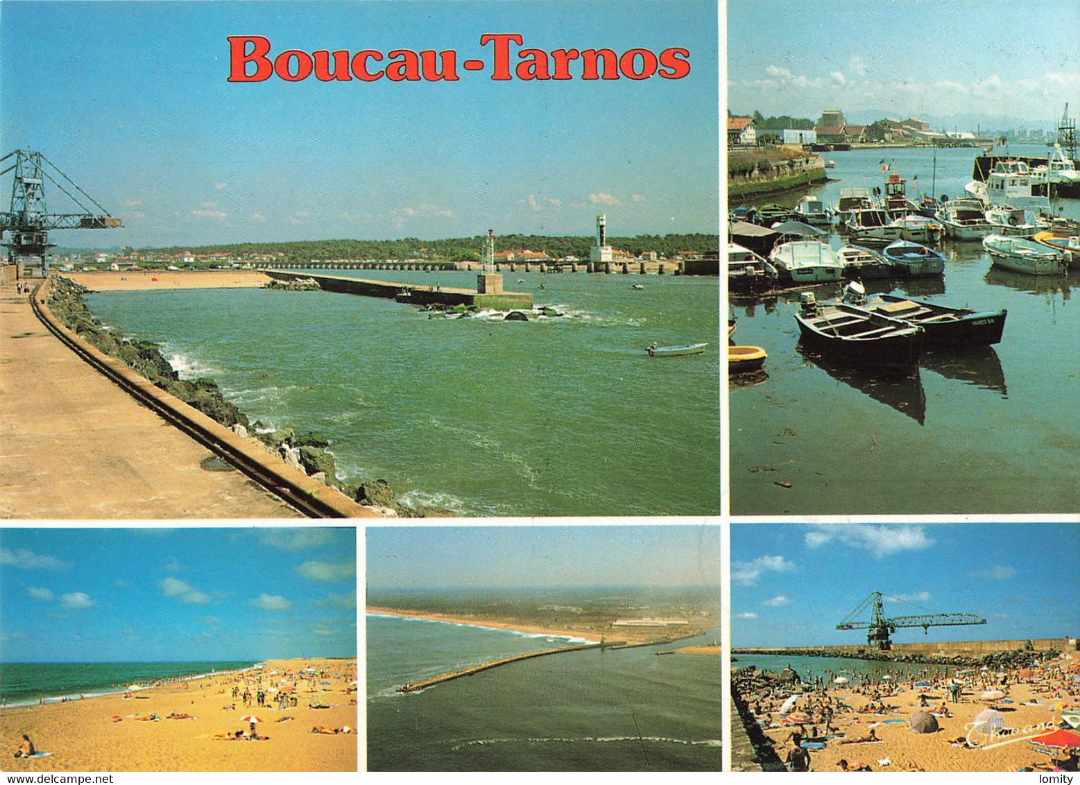 64 Boucau Tarnos Vues  Embouchure De L' Adour Le Port Les Plages Plage CPM  Grue - Boucau