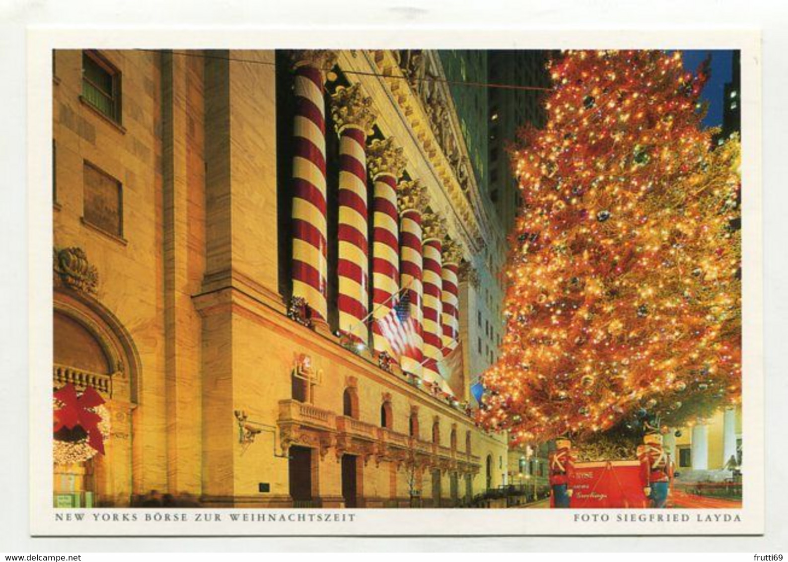 AK 074662 USA - New York City - New Yorks Börse Zur Weihnachtszeit - Wall Street