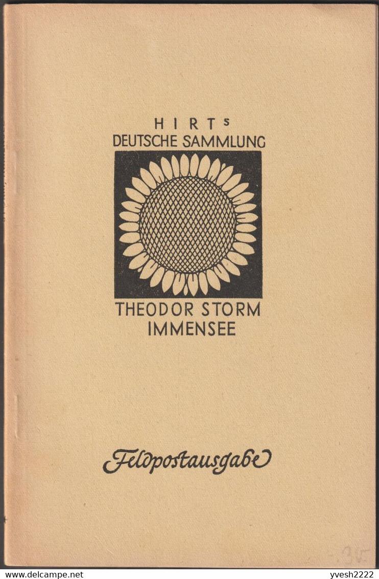 Allemagne 1941. Livre Illustré De Franchise Militaire.  Theodor Storm, Oies, Histoire De La Vie Du Poète, Arthur Illies - Geese