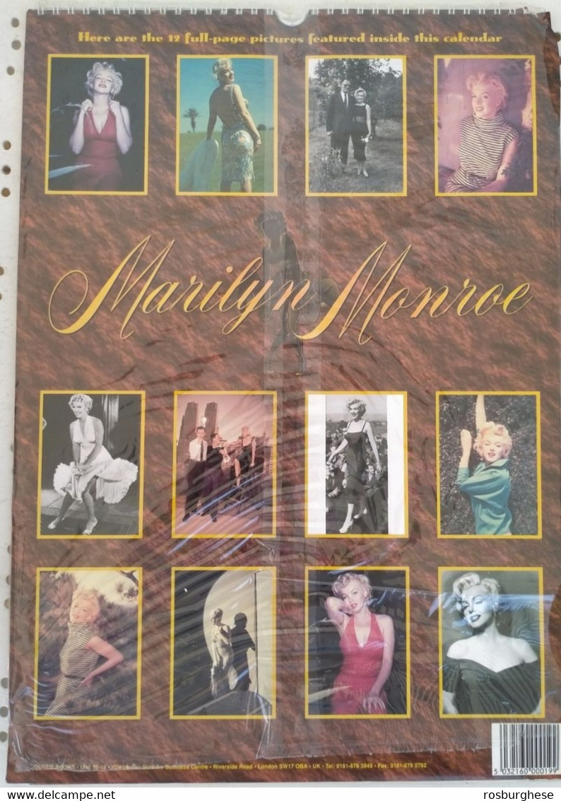 Calendario Marilyn Monroe 12 Pagine Anno 1997 SIGILLATO - Grand Format : 2001-...