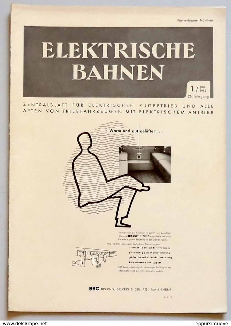 ELEKTRISCHE BAHNEN N°1 - 1955 - Automobile & Transport