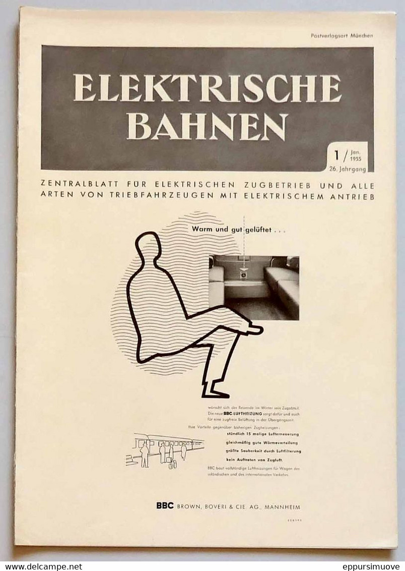 ELEKTRISCHE BAHNEN N°1 - 1955 - Automóviles & Transporte