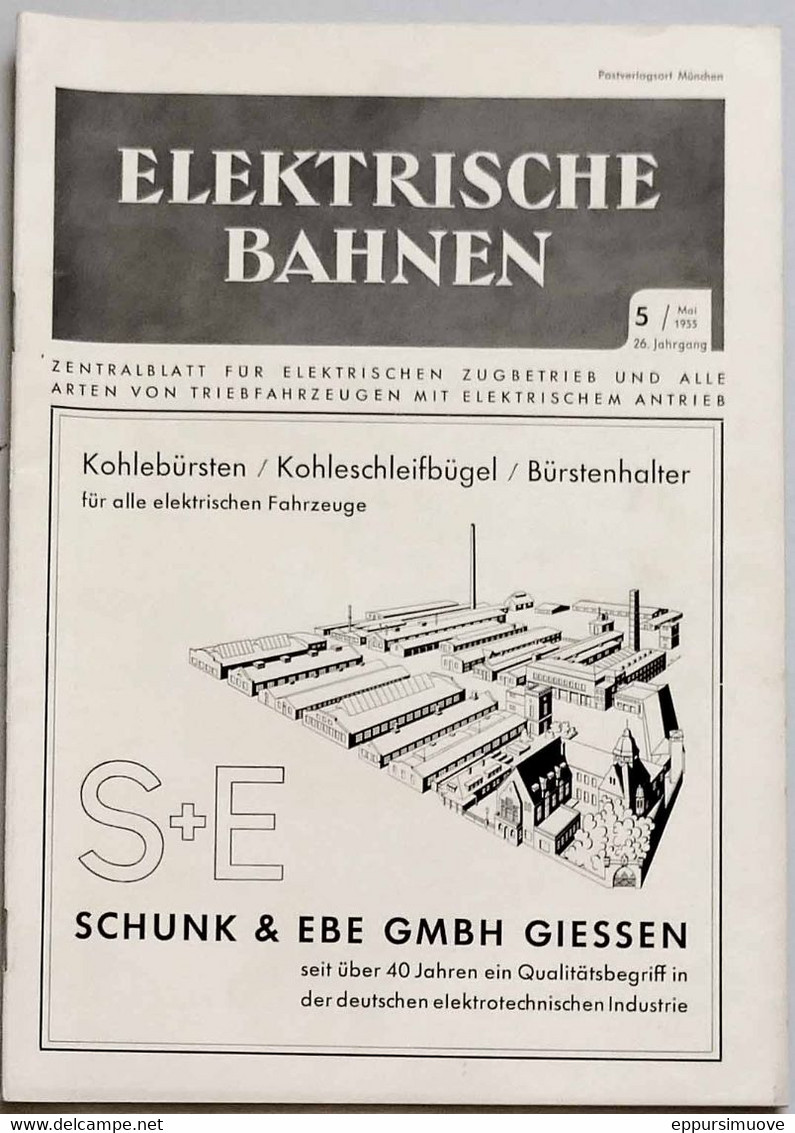 ELEKTRISCHE BAHNEN N°5 - 1955 - Auto & Verkehr
