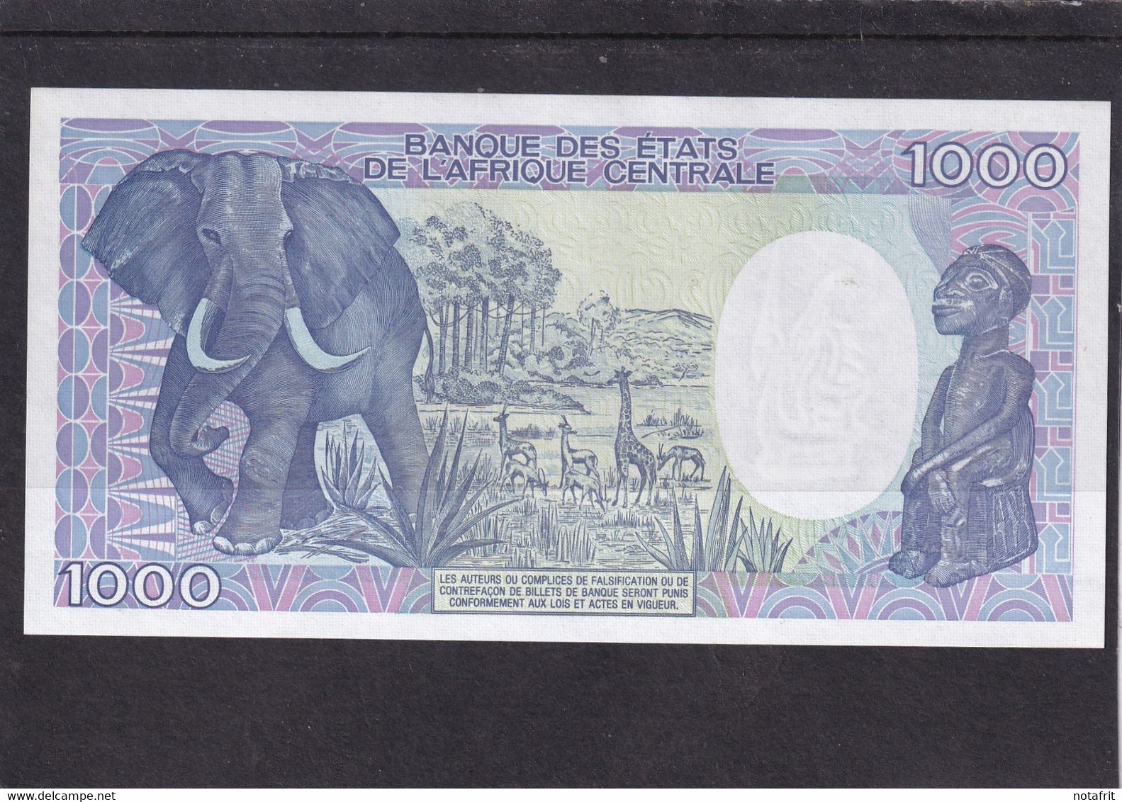 Kameroen  Cameroun  1000 Fr 1989 UNC - Kameroen