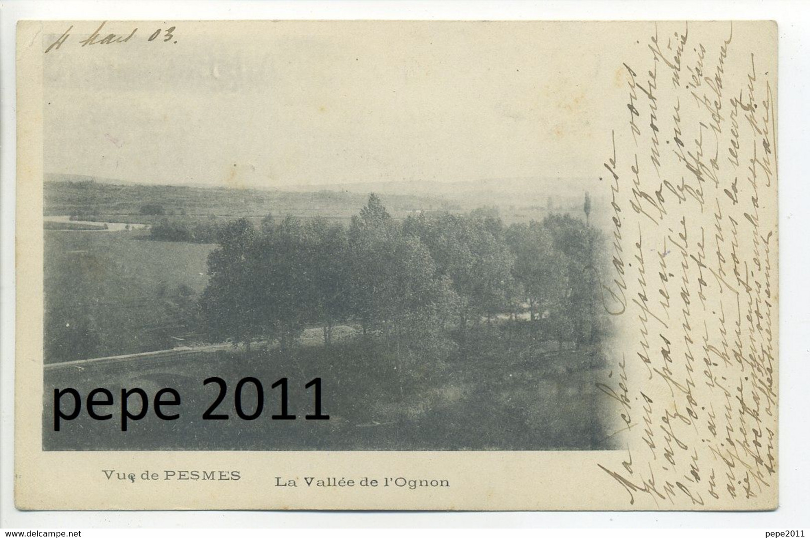 CPA  Précurseur 70 Haute Saône - Vue De PESMES - La Vallée De L'Ognon En 1903 - Vue Peu Commune - Pesmes