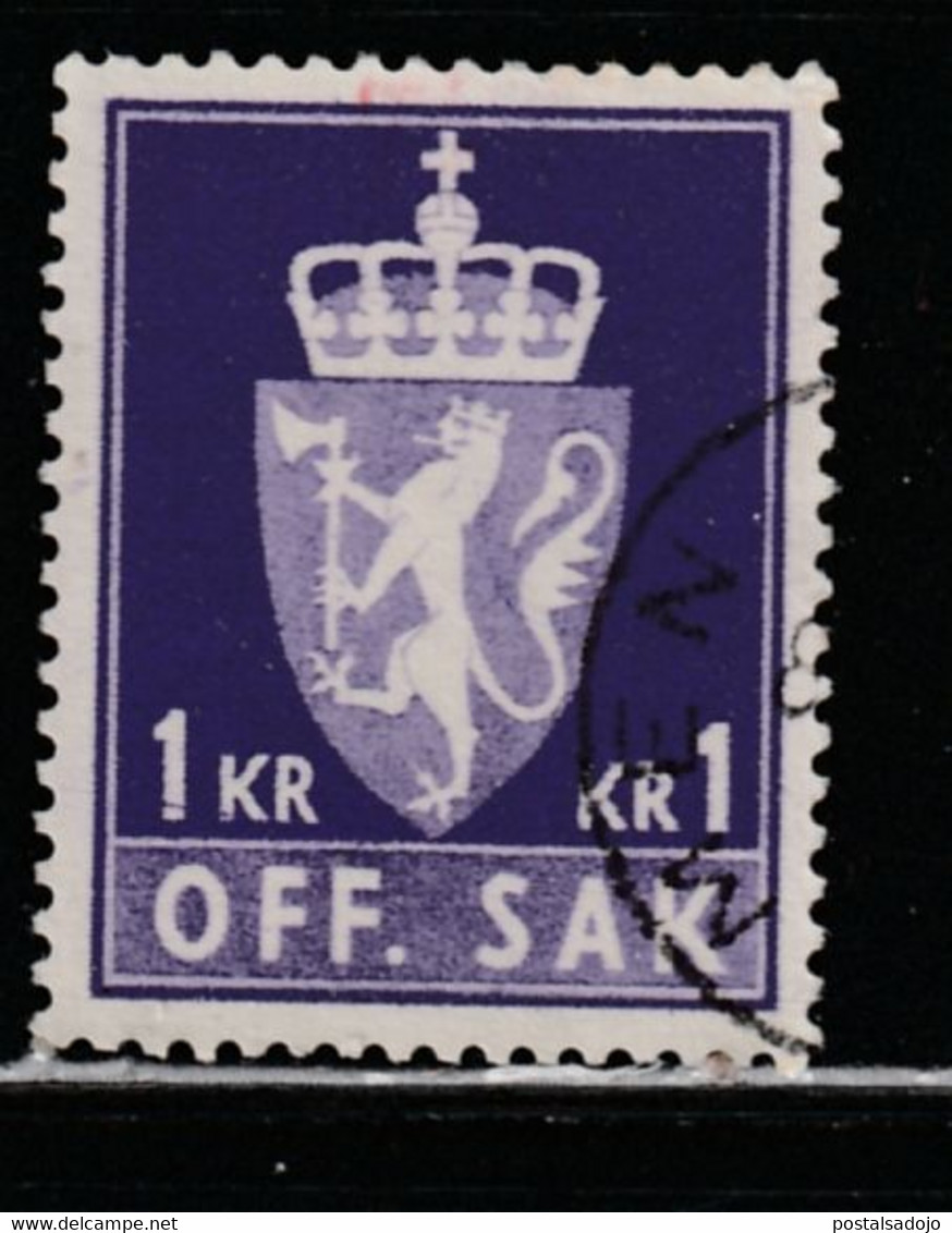 NORVÈGE 369 // YVERT 105 (SERVICE) // 1980 - Fiscali