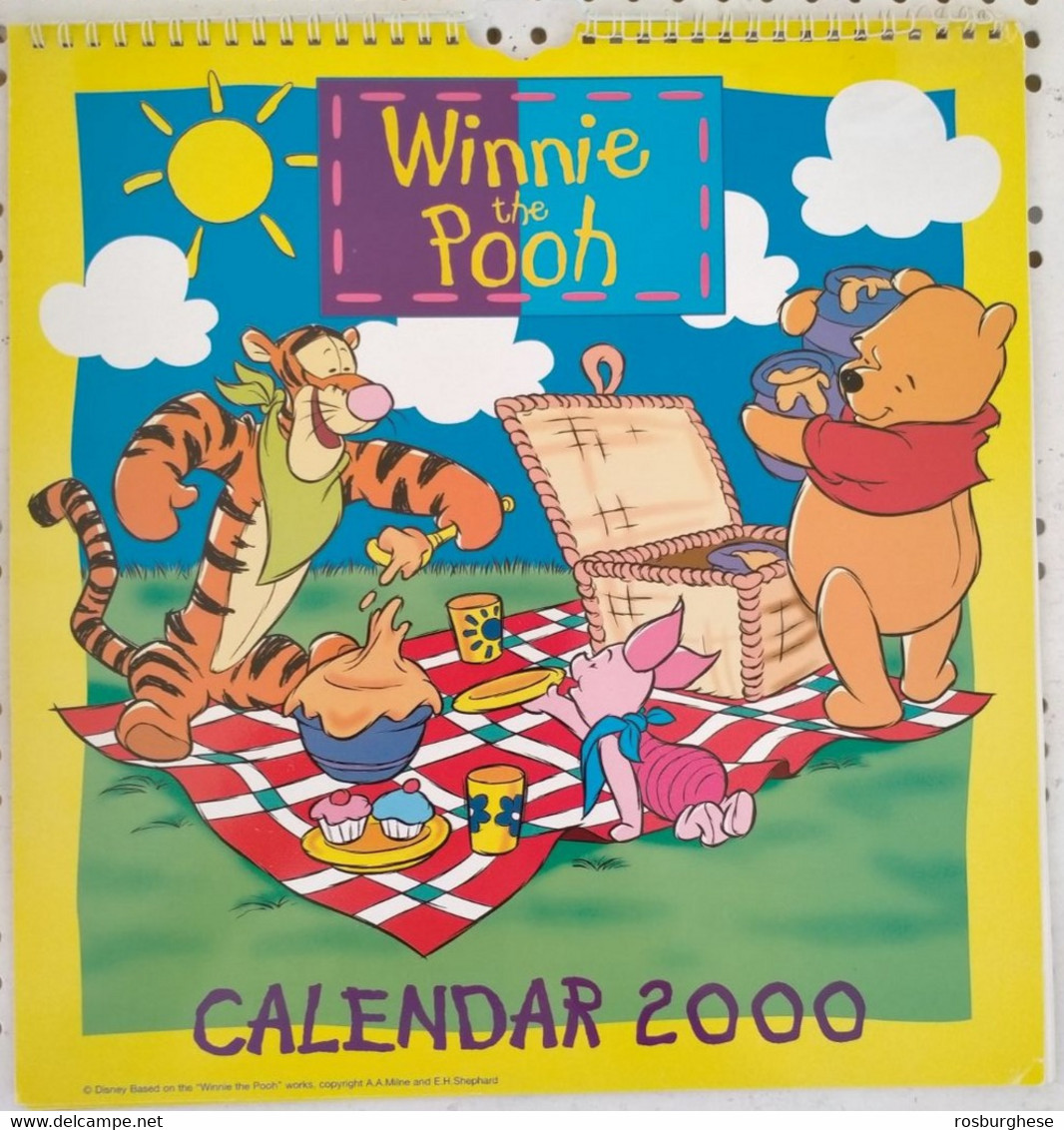 Calendario Winnie The Pooh 12 Pagine Anno 2000 SIGILLATO - Grand Format : 2001-...