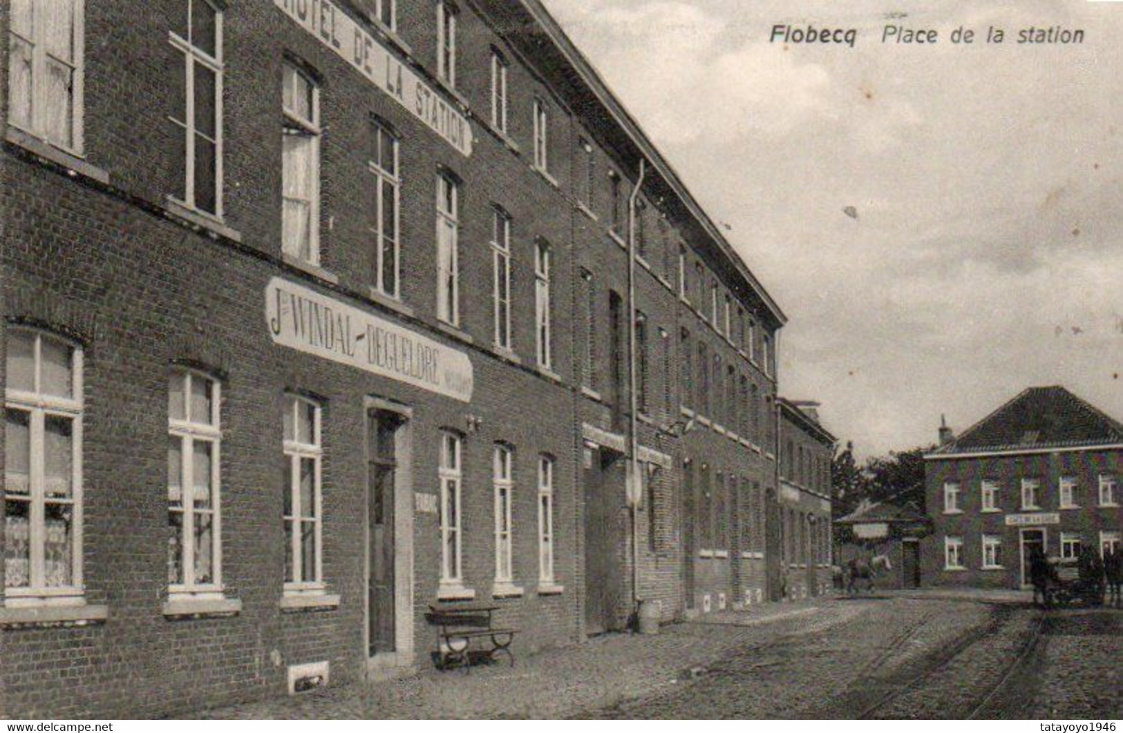 Flobecq Place De La Station Hotel De La Station  Voyagé En 1911 - Flobecq - Vloesberg