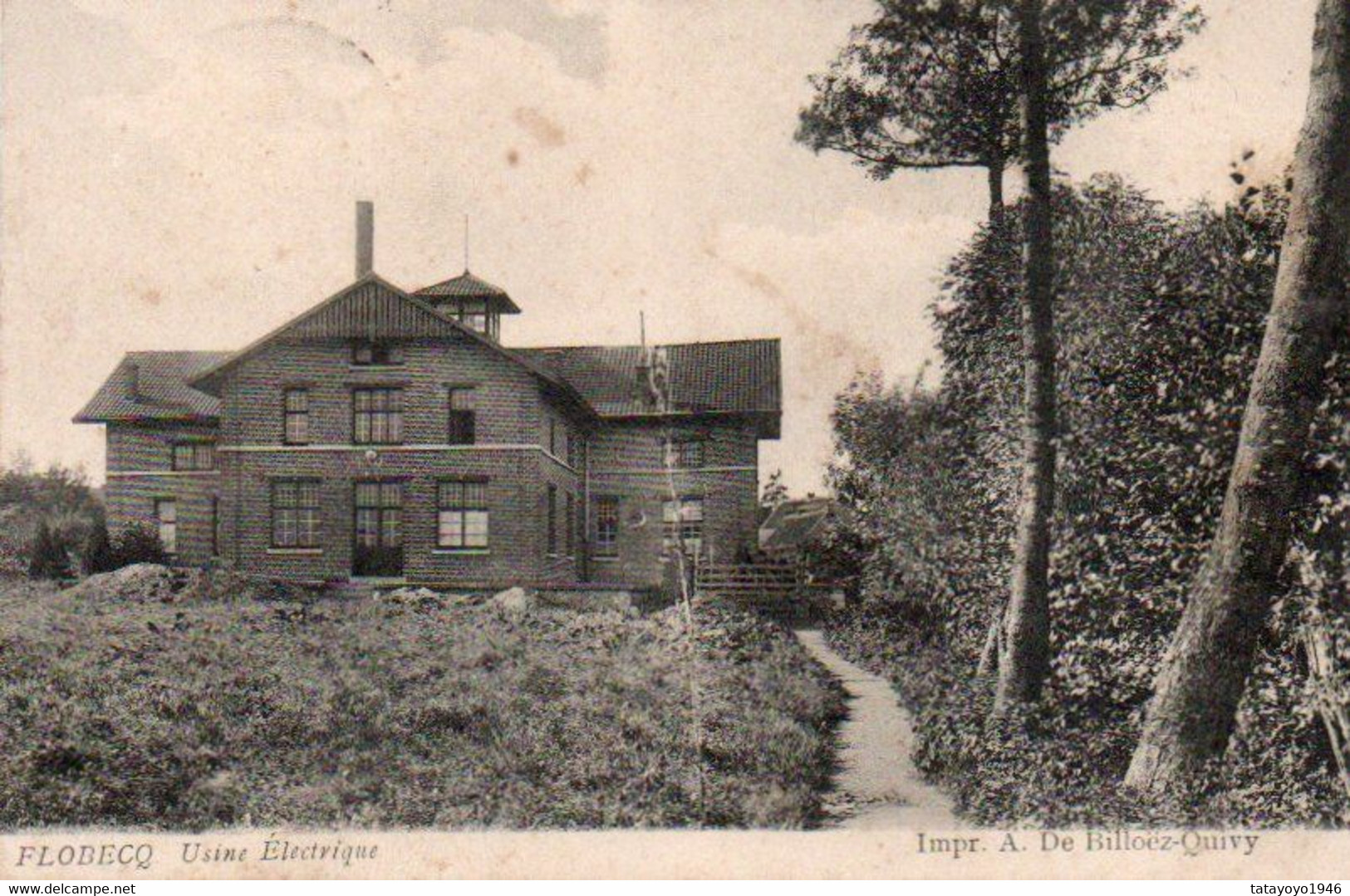 Flobecq Usine électrique Voyagé En 1912 - Vloesberg