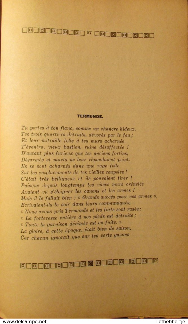 Du Sang Sur Nos Lauriers - Poèmes De Guerre - Par F. Du Carme (période 1915-1920) Oa Staden Hofstade Dendermonde ... - War 1914-18