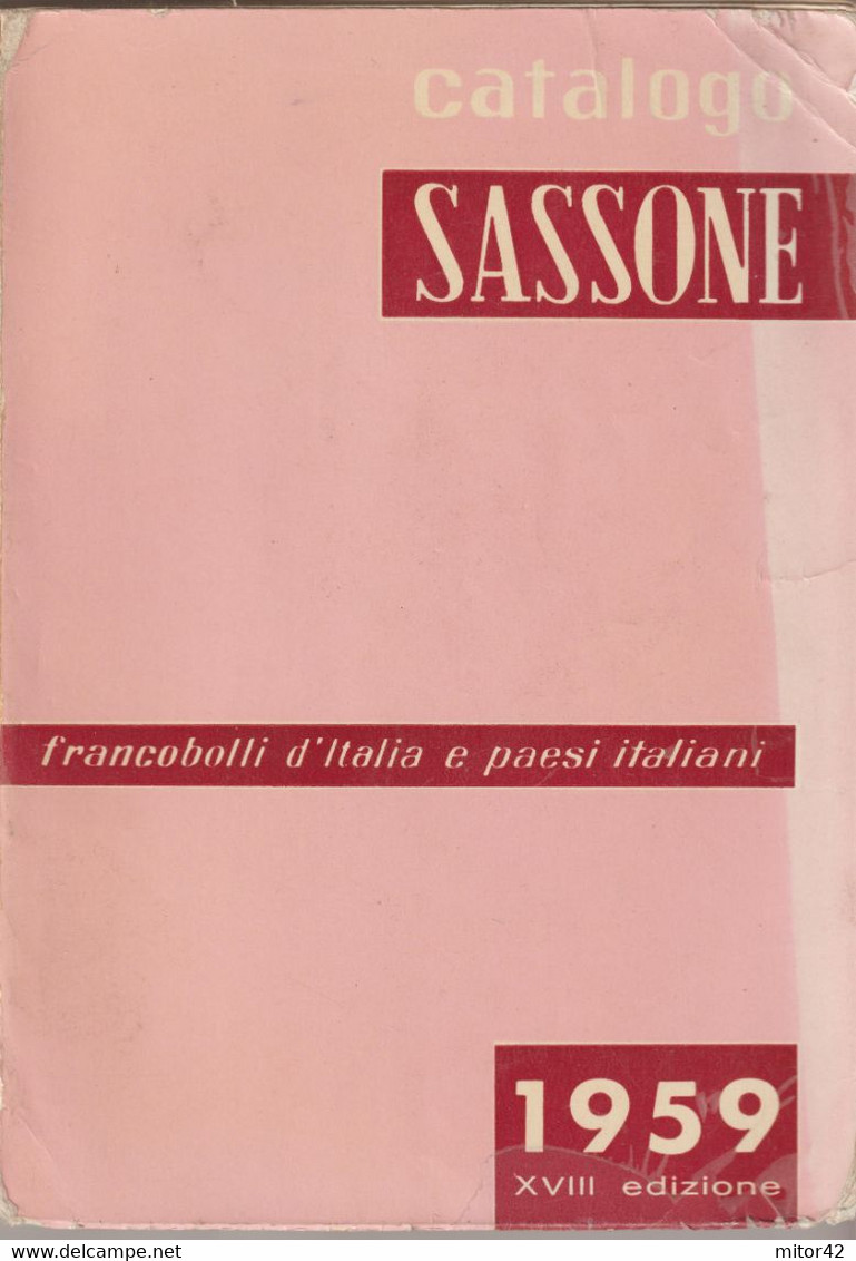 69-sc.6-Libro Filatelia-Sassone 1959-Francobolli D' Italia E Paesi Italiani-Pag.320 - Handleiding Voor Verzamelaars