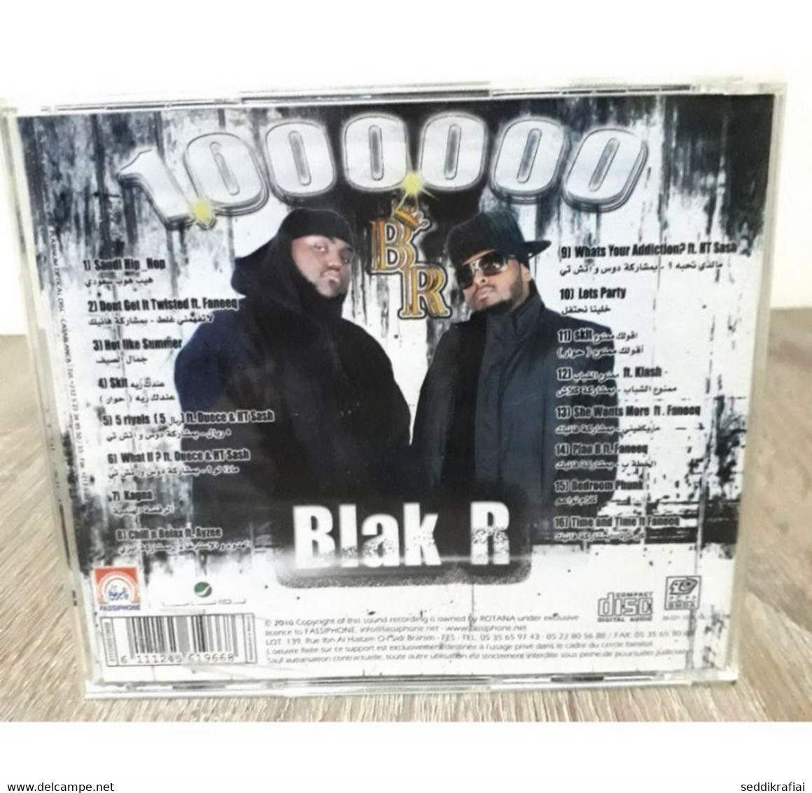 Million By Joe & Big Papa Saudi Rap Group 'Black R' CD Audio Rotana 1.000.000 - Rap & Hip Hop