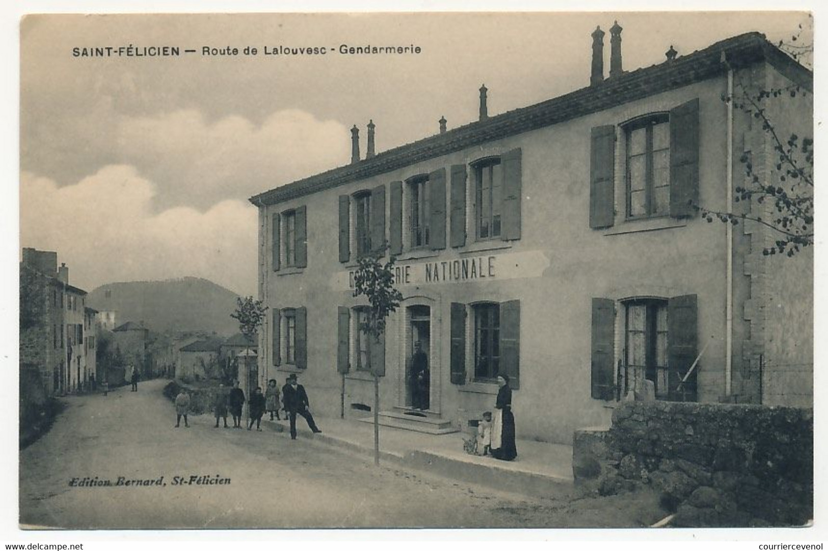 CPA - SAINT FELICIEN (Ardèche) - Route De Lalouvesc - Gendarmerie - Autres & Non Classés