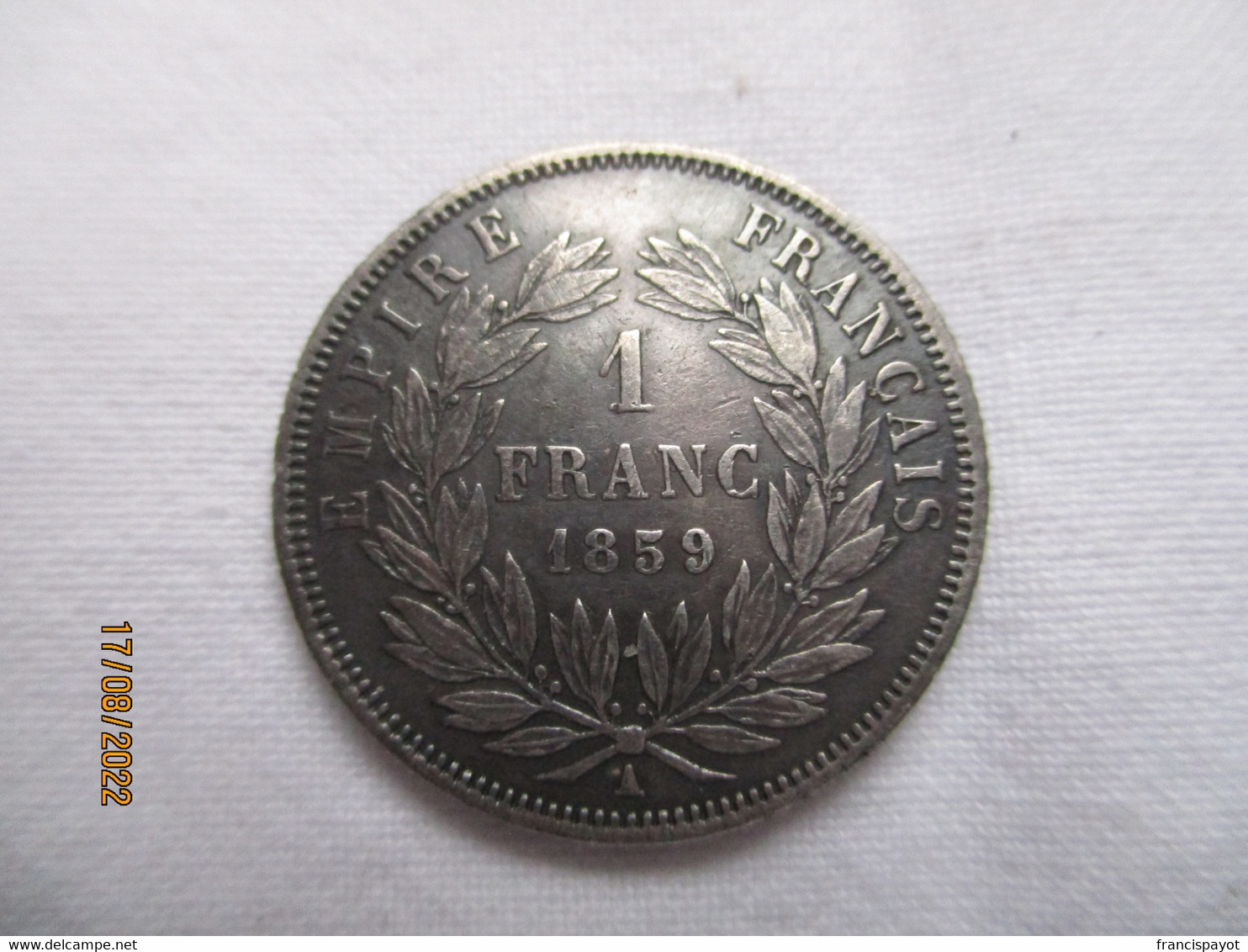 France: 1 Franc 1859 A - 1 Franc