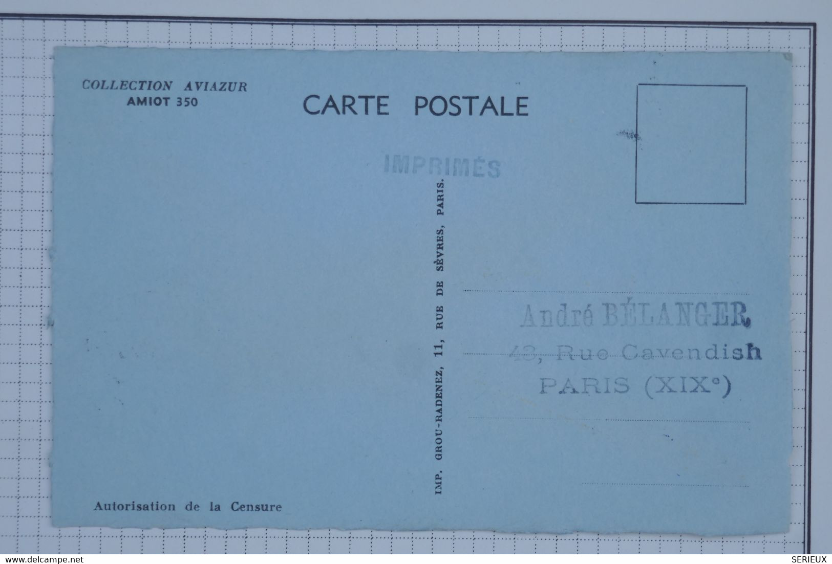 BB14 FRANCE BELLE CARTE CURIOSITé 1945 ISSY POUR  PARIS++CONCOURS  D HIVER AVIATION ++AFFRANCH. PLAISANT - 1927-1959 Covers & Documents