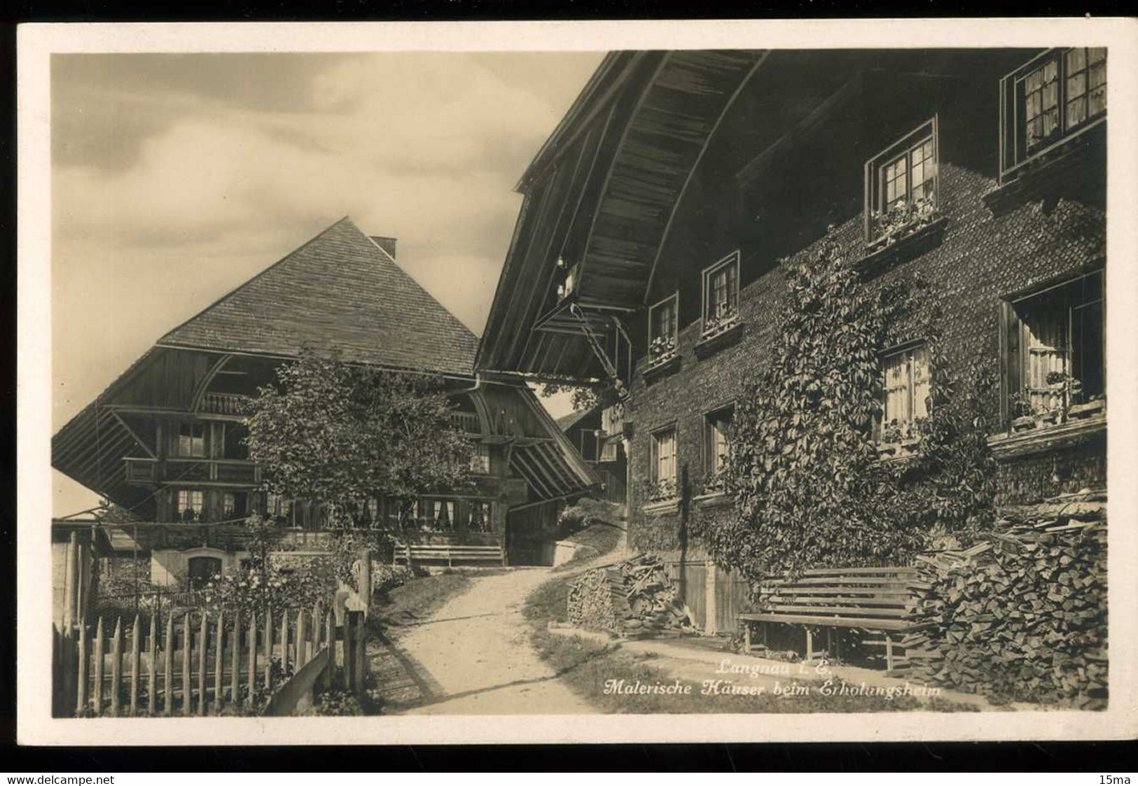 Malerisches Hauser Helm Langnau Erholungsheim Photoglob - Langnau Im Emmental