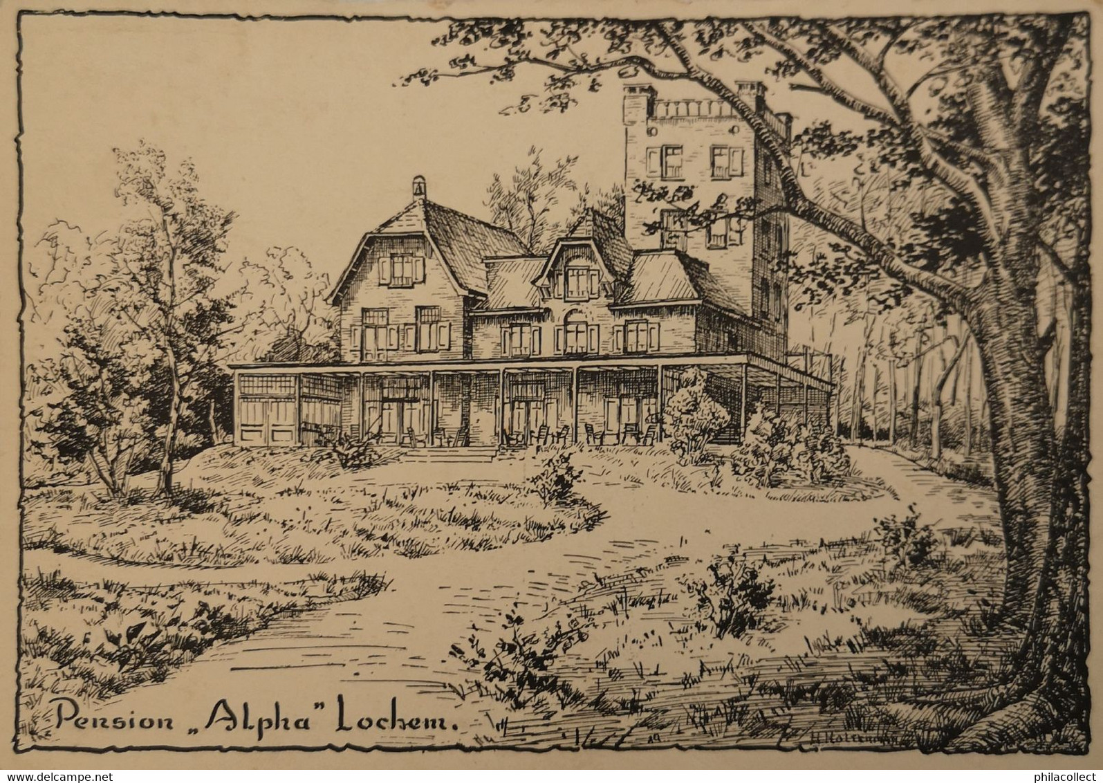 Lochem (Gld.) 14 X 9.5 Cm // Pension Alpha - Lochem