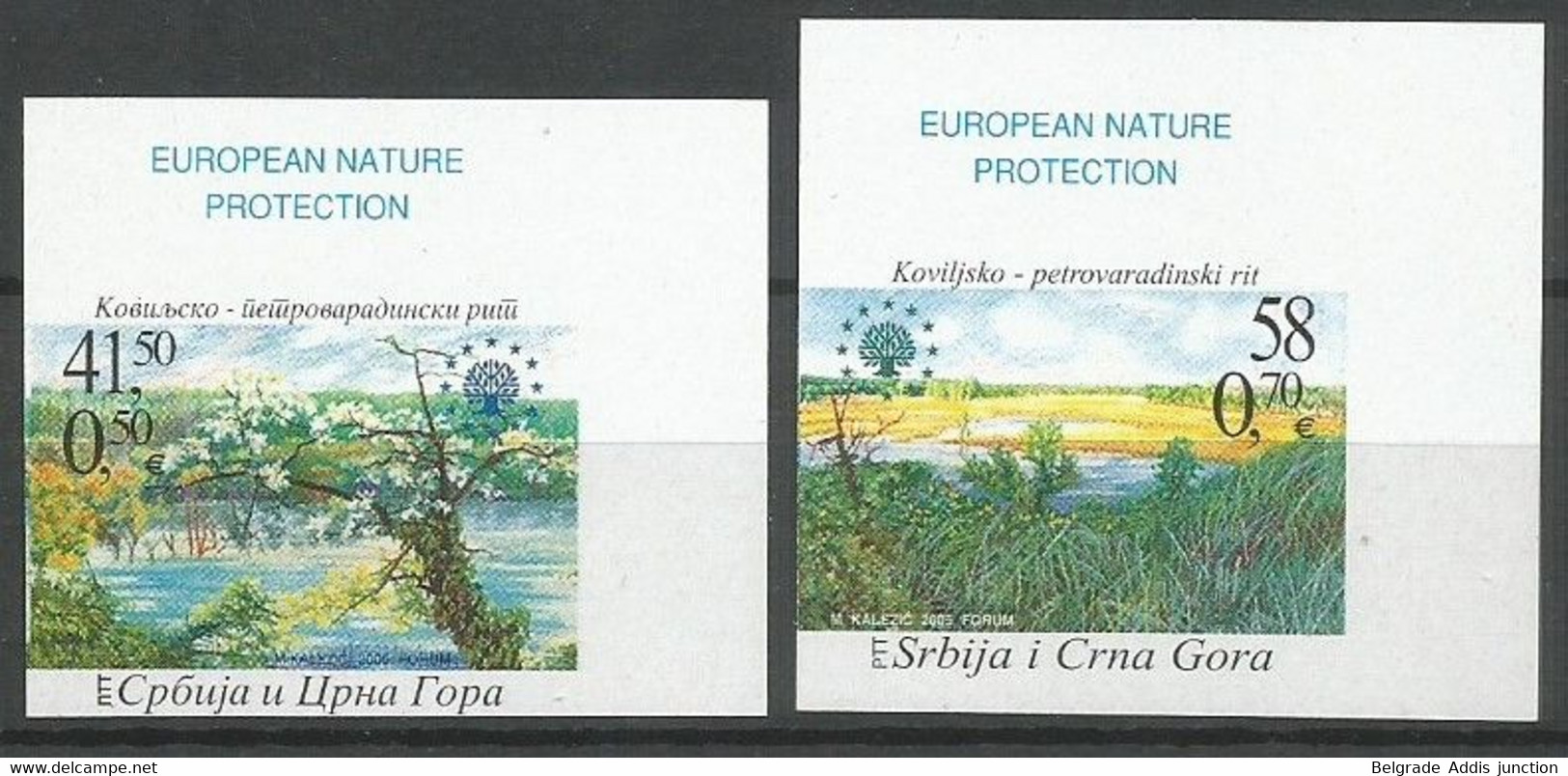 Yugoslavia ERROR Mi.2676/77 Complete Set IMPERFORATED PROOFS On Cromalin Paper ** / MNH 1994 Europa Hang-on Issues - Ongetande, Proeven & Plaatfouten