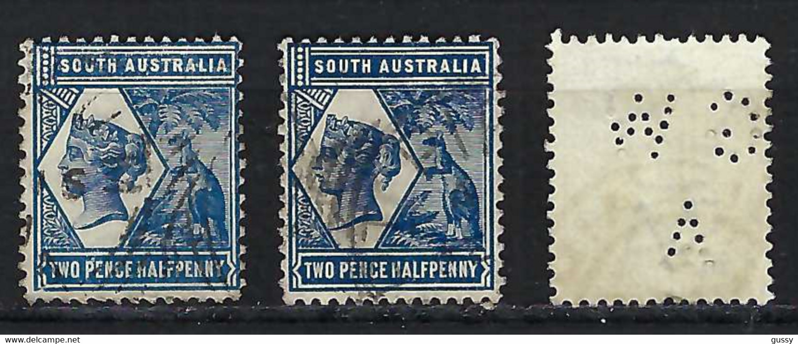 AUSTRALIE DU SUD Ca.1900:  Le Y&T 77 Obl. Et Dent. Diverses - Used Stamps