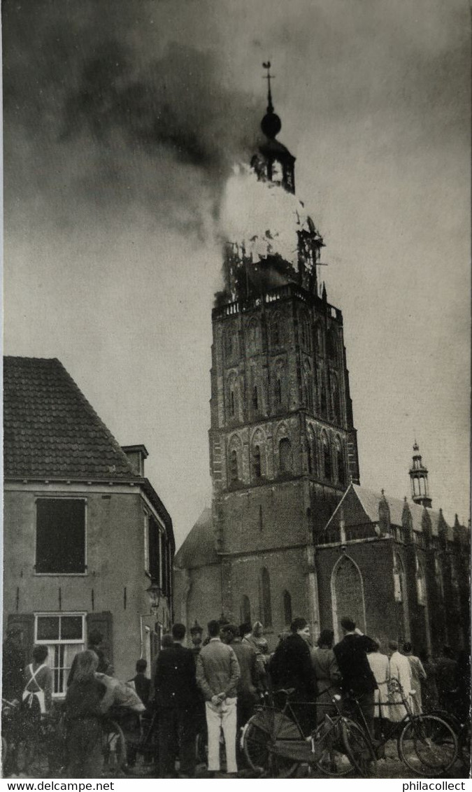 Zutphen  (Gld. ) // Herinnering Brand St. Walburgkerk Maart 1948 Met Volk 19?? - Zutphen