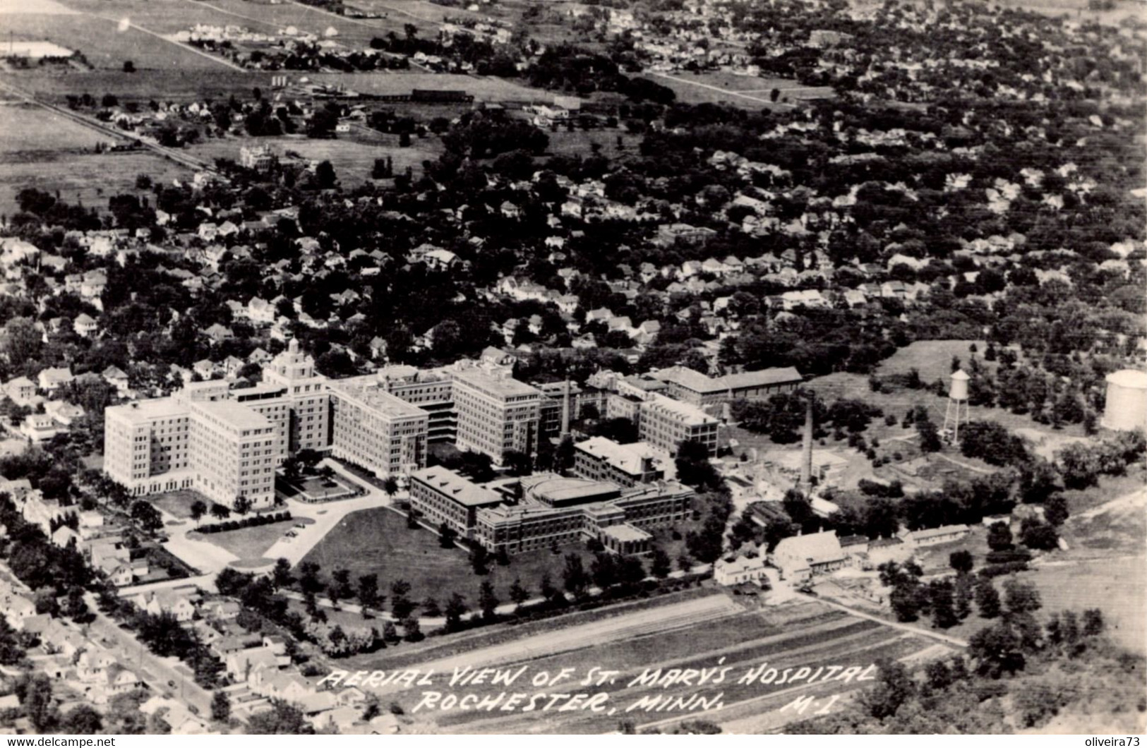 Aeral View Of St Marys Hospital -ROCHESTER, MINN - Rochester