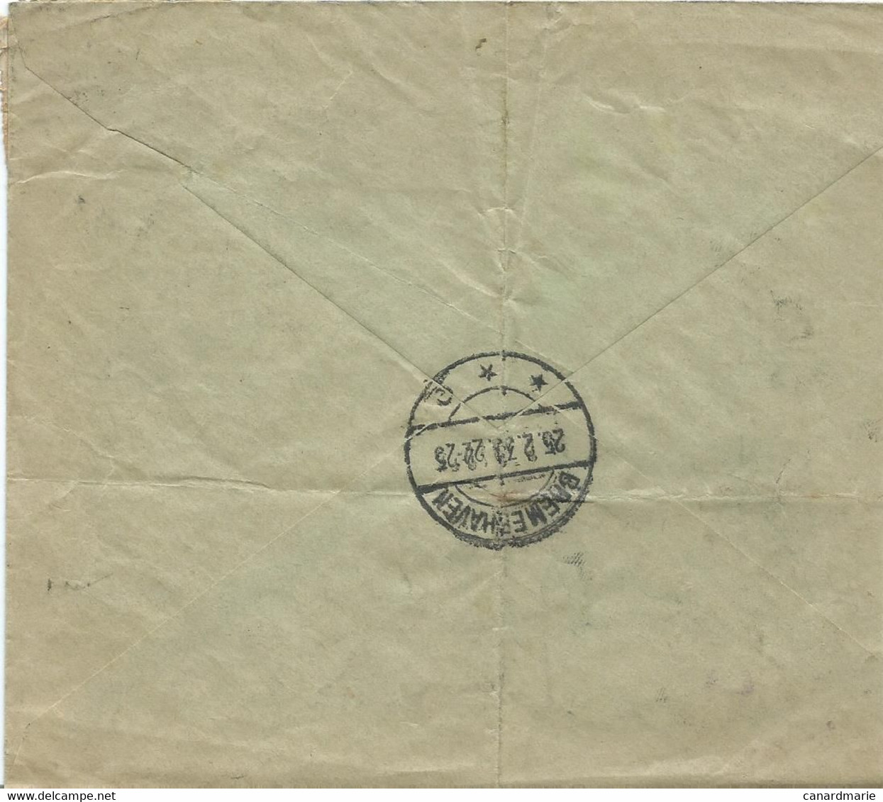 LETTRE RECOMMANDEE POUR L'ALLEMAGNE 1933 - Cartas & Documentos