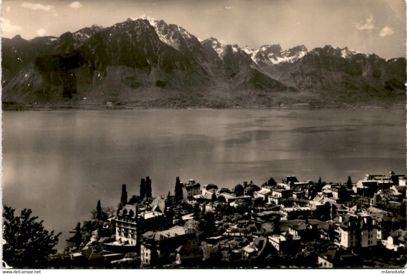 Montreux - Bon-Port Et Le Grammont (7362) * 14. 4. 1948 - Montreux