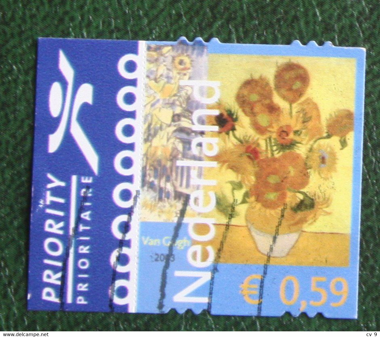 Vinvent Van Gogh (I) Zonnebloemen NVPH 2140 (Mi 2084); 2003 Gestempeld / USED / Oblitérés NEDERLAND / NIEDERLANDE - Usados