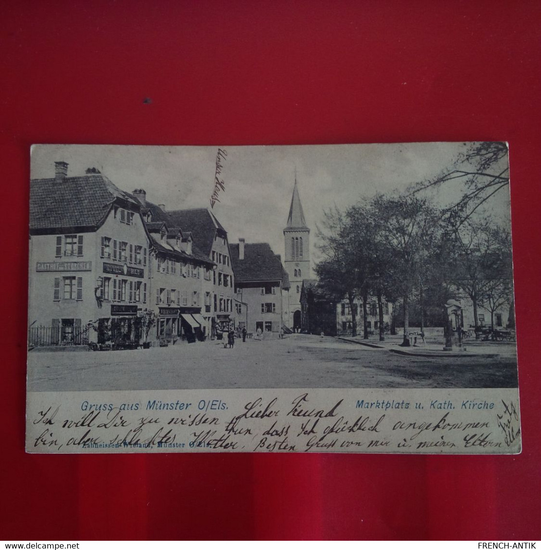 GRUSS AUS MUNSTER MARKTPLATZ KATH KIRCHE - Munster