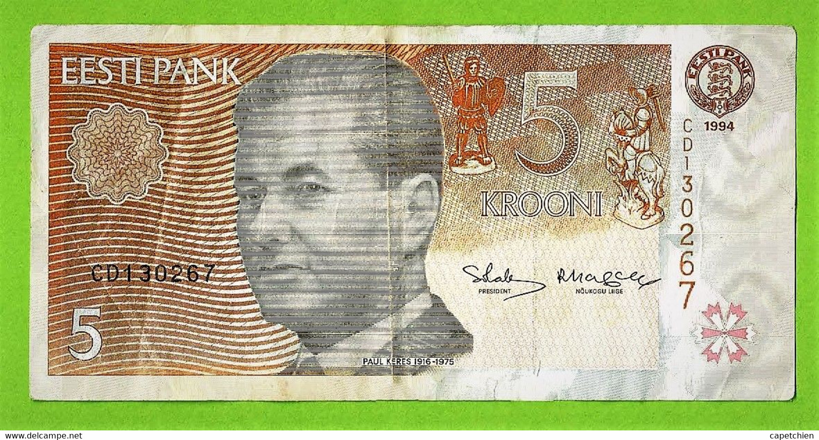 ESTONIE / EESTI / 5 KROONI / 1994 - Estonia