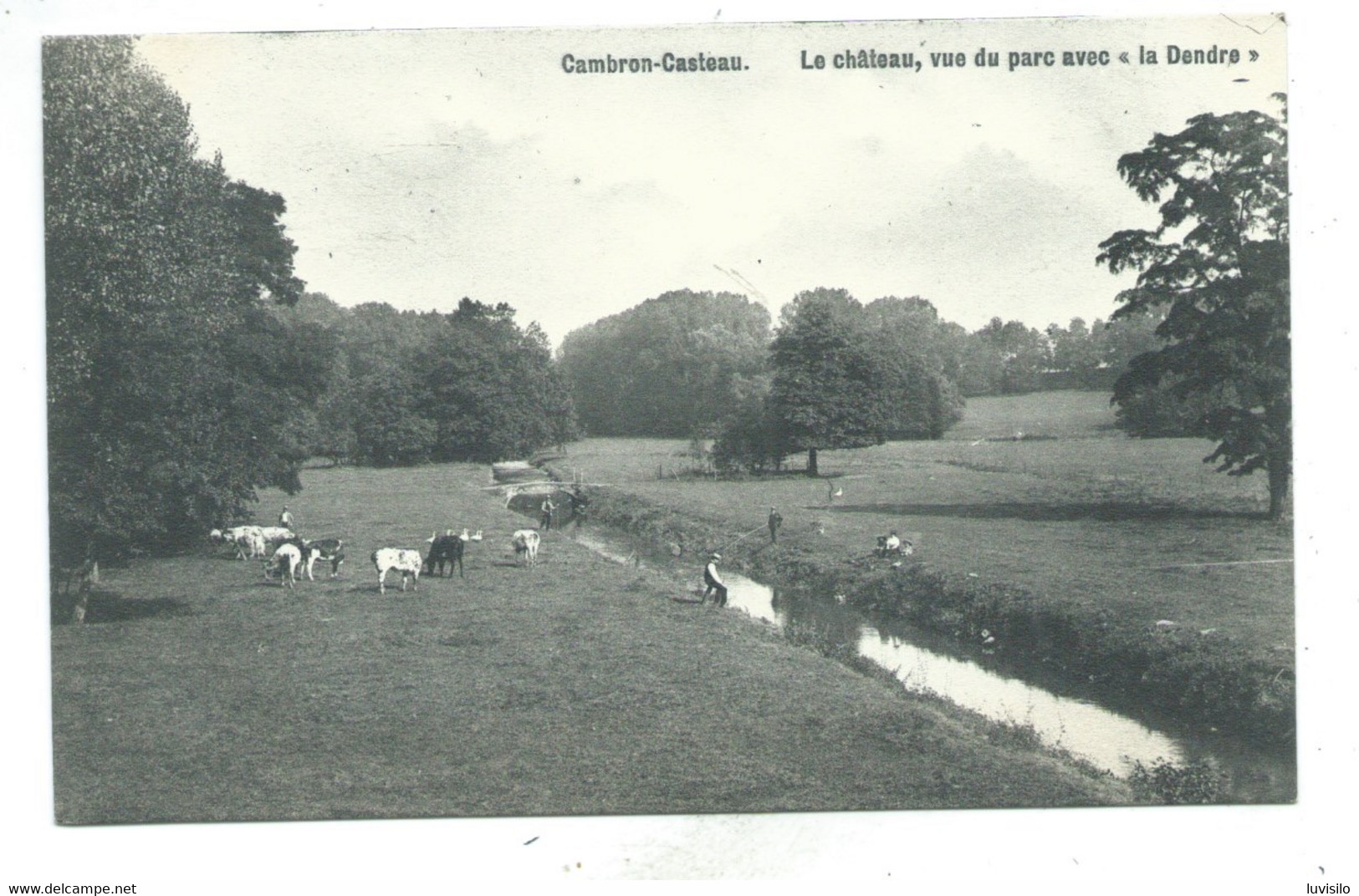 Cambron Casteau  Le Château Vue Prise Du Parc Avec La Dendre - Brugelette