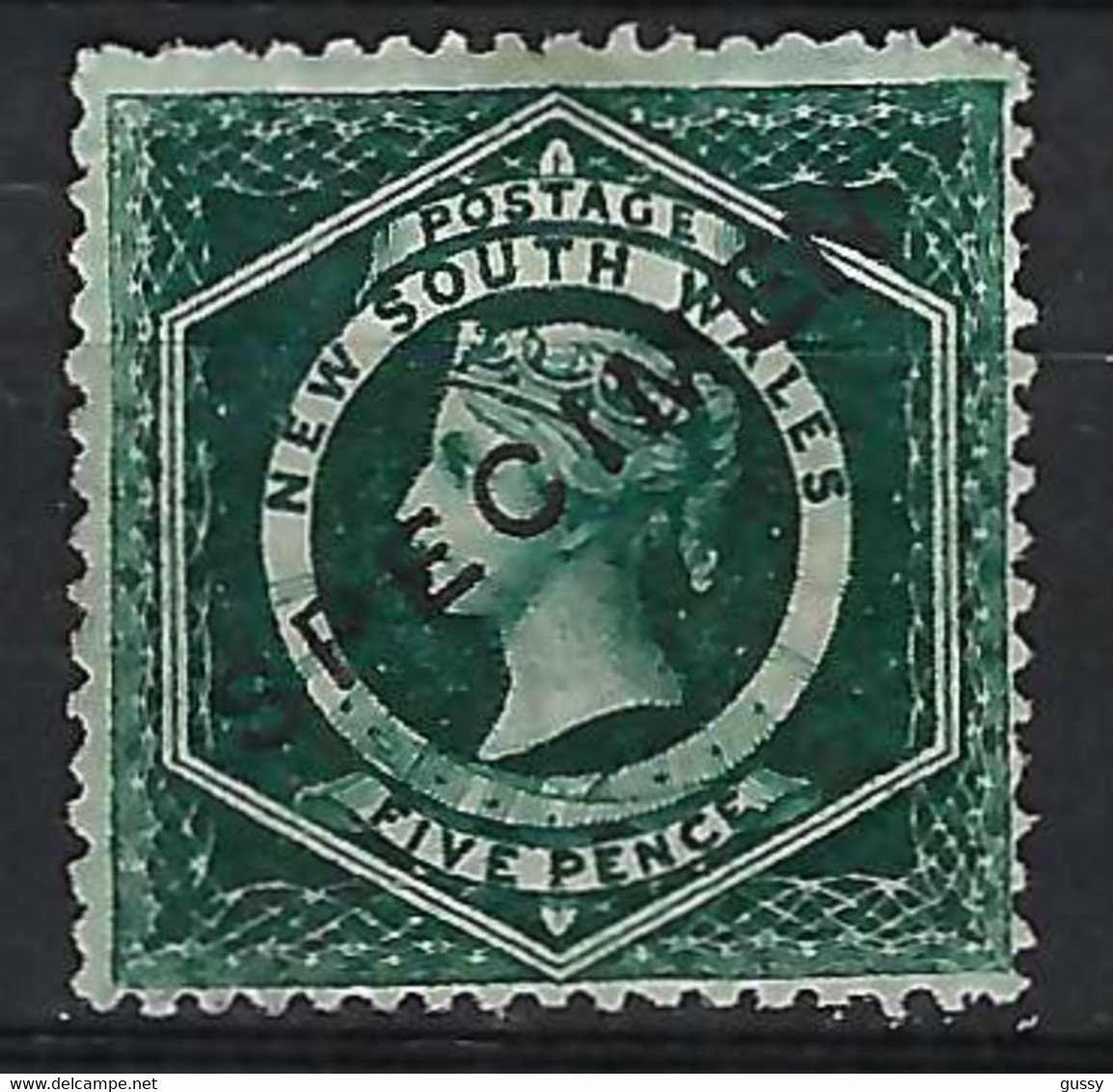 AUSTRALIE N.S.W. Ca.1860:  Le Y&T 29 Neuf(*) Vert Foncé, Surchargé "SPECIMEN", Forte Cote - Mint Stamps