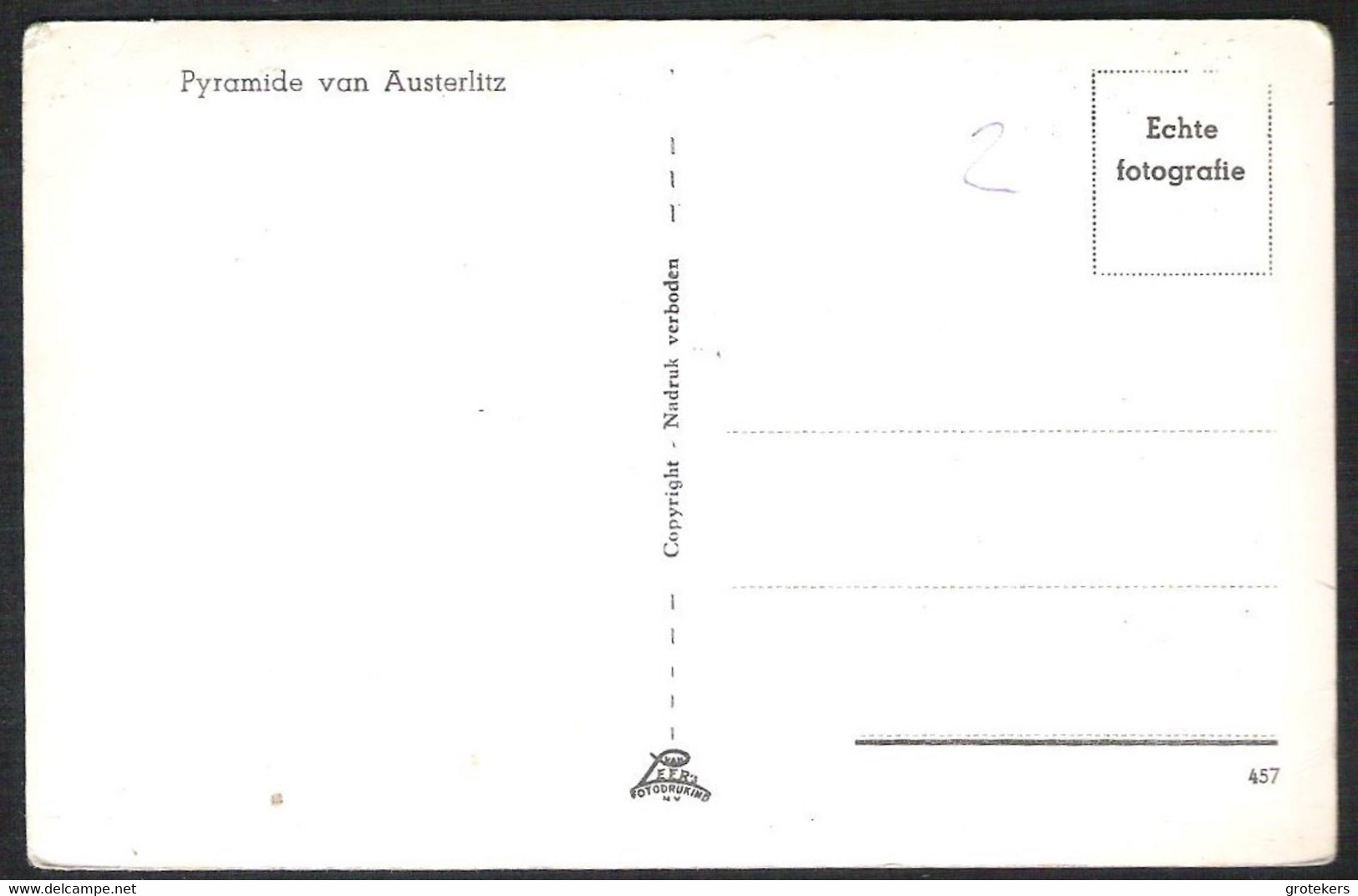 AUSTERLITZ Pyramide 1957 - Austerlitz