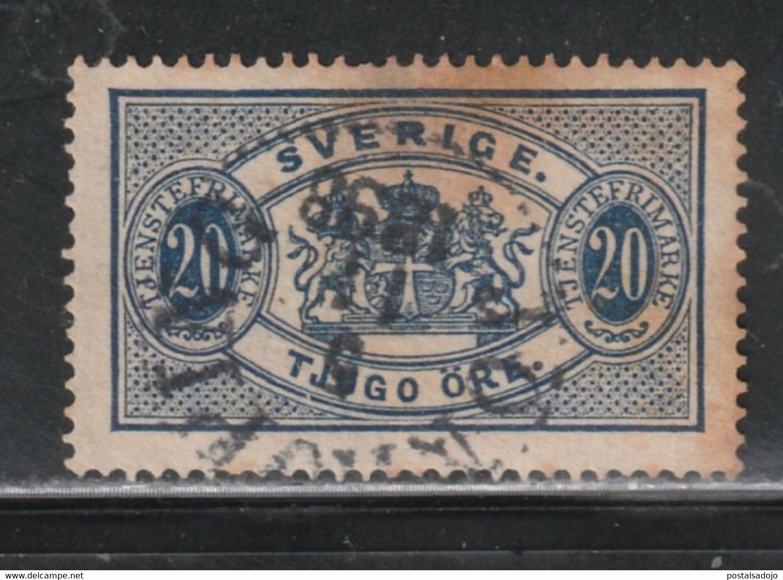 SUÈDE 344 // YVERT 17 (SERVICE) // 1891 - Fiscale Zegels