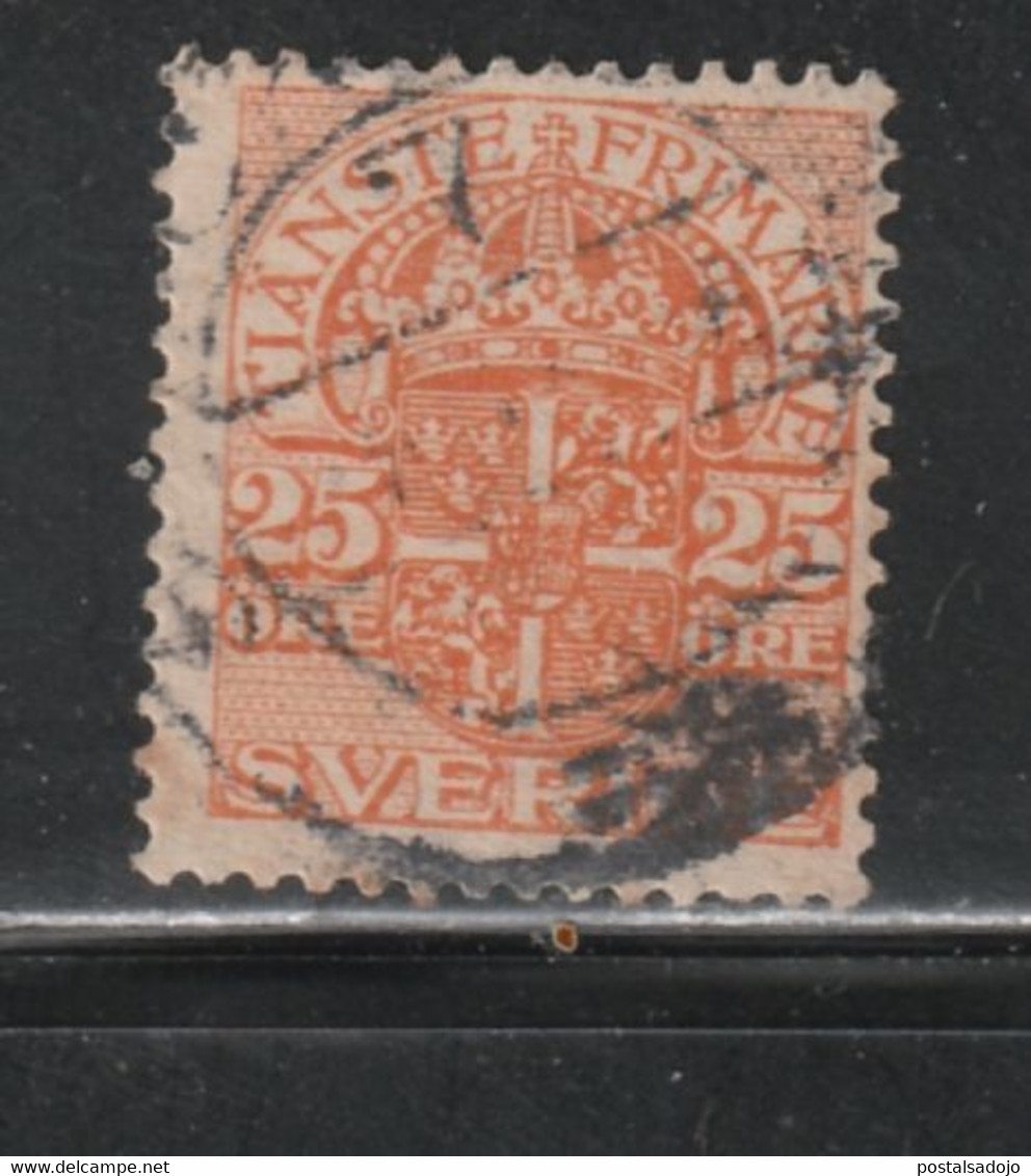 SUÈDE 348 // YVERT 42 (SERVICE) // 1910-19 - Fiscale Zegels