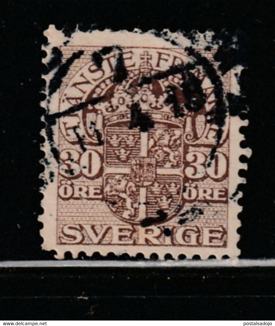 SUÈDE 349 // YVERT 43 (SERVICE) // 1910-19 - Fiscales