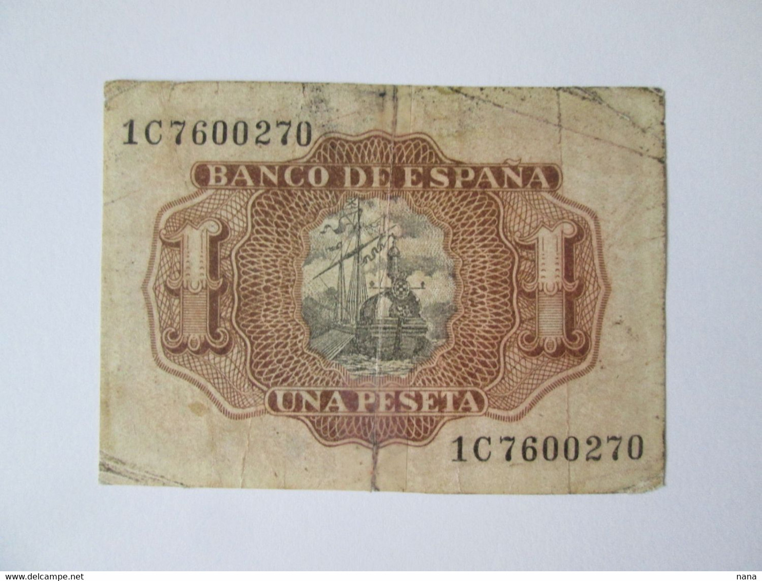 Spain 1 Peseta 1953 Banknote - 1-2 Pesetas