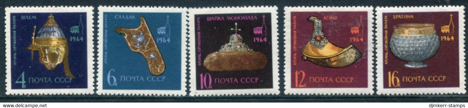 SOVIET UNION 1964 Kremlin Treasures MNH / **.  Michel 3007-11 - Nuovi