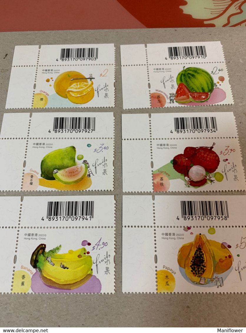 Hong Kong Stamp Fruit Special - Briefe U. Dokumente