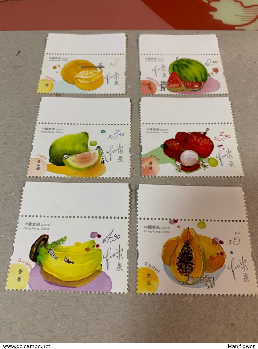 Hong Kong Stamp Fruit 2022 - Cartas & Documentos