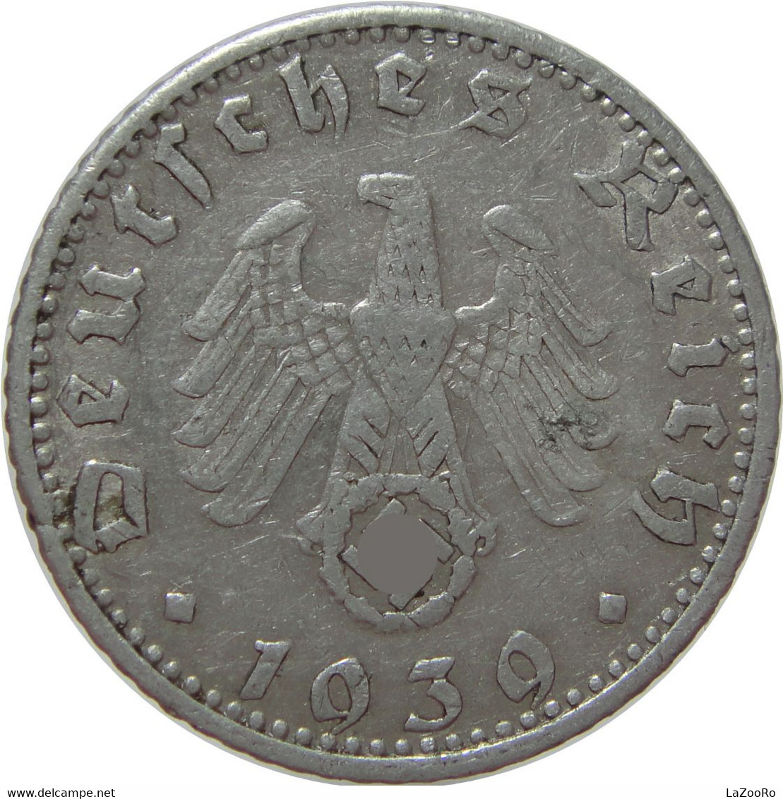 LaZooRo: Germany 50 Pfennig 1939 D VF - 50 Reichspfennig