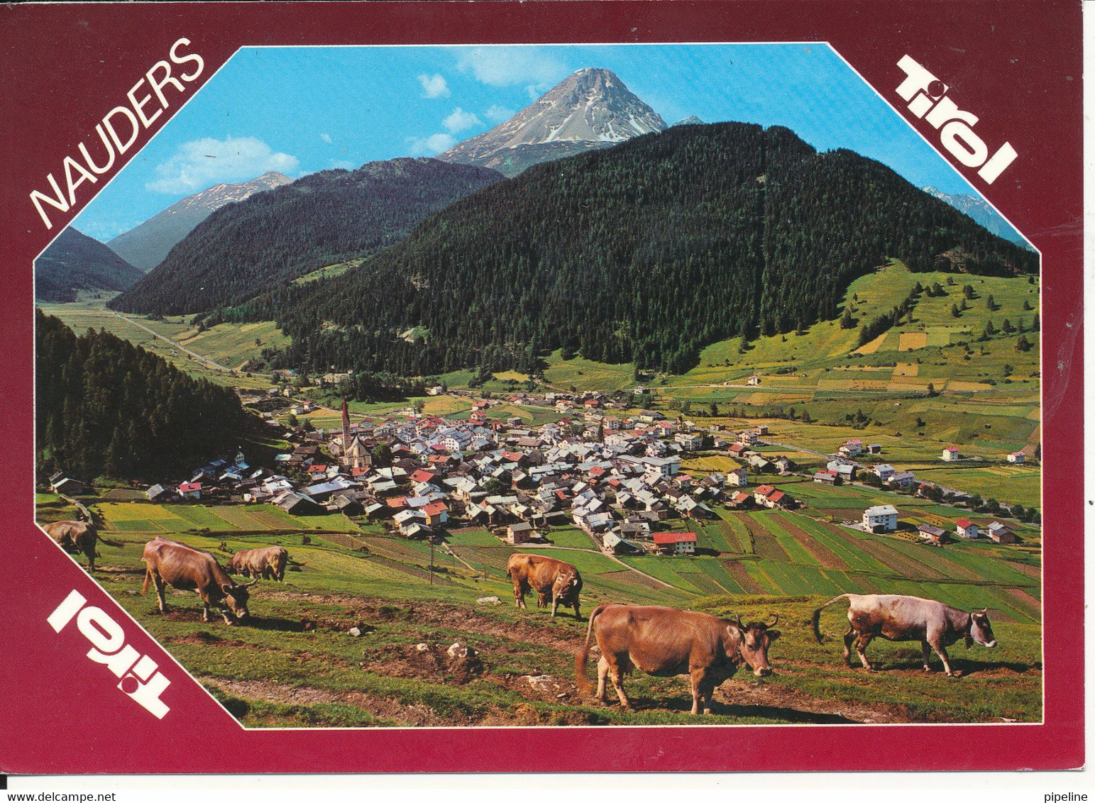 Austria Postcard Sent To Denmark 12-7-2000 Nauders Tirol - Nauders