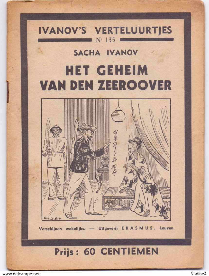 Tijdschrift Ivanov's Verteluurtjes - N° 135 - Het Geheim Van De Zeerover - Sacha Ivanov - Uitg. Erasmus Leuven - Kids