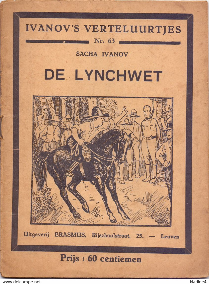 Tijdschrift Ivanov's Verteluurtjes - N° 63 - De Lynchwet - Sacha Ivanov - Uitg. Erasmus Leuven - Jugend