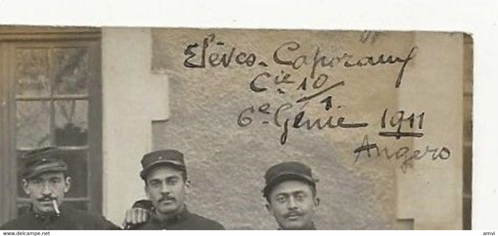22-8-2589 Carte Photo élèves Caporaux 6eme Genie 1911 Angers - Regiments