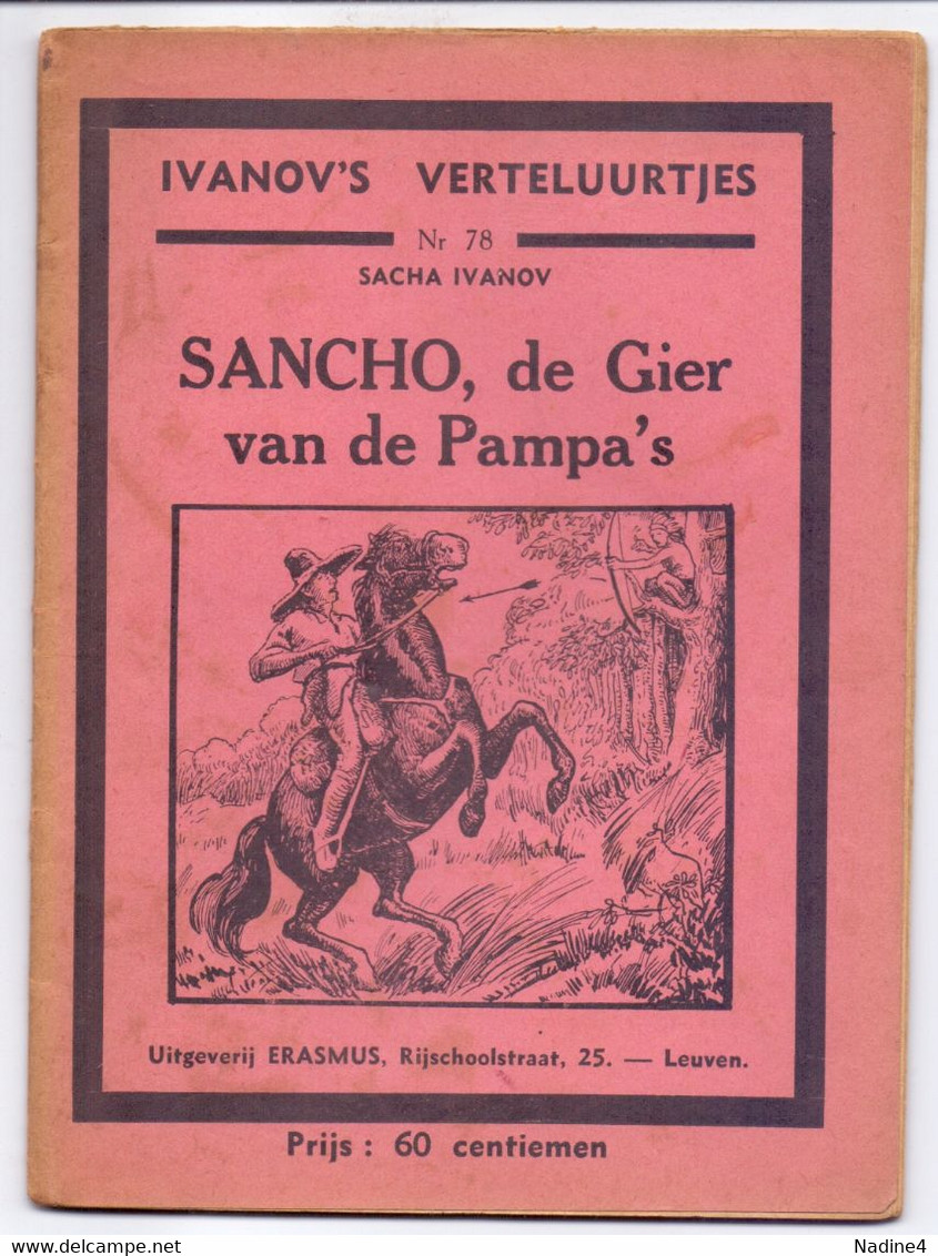 Tijdschrift Ivanov's Verteluurtjes - N° 78 - Sancho , De Gier Van De Pampa's - Sacha Ivanov - Uitg. Erasmus Leuven - Juniors