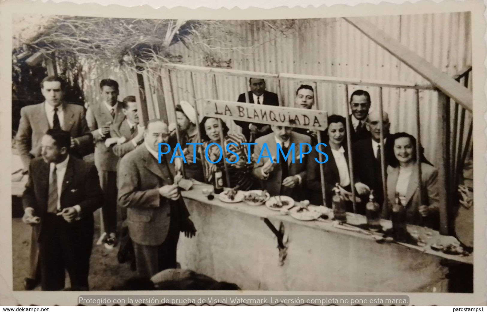 191168 ARGENTINA LA BLANQUIADA COSTUMES PEOPLE EATING POSTAL POSTCARD - Argentina