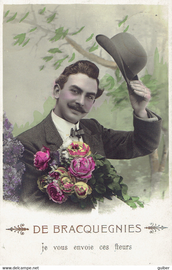 De Bracquegnies Je Vous Envoie Ces Fleurs 1908 - La Louvière