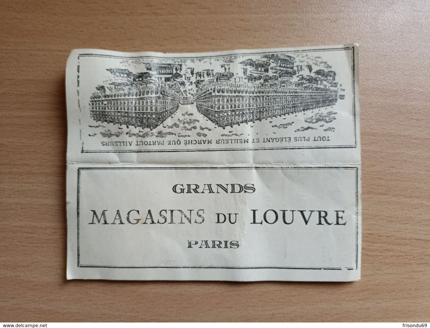 Échantillon Tissus Grands Magasins Du Louvre Paris - Dentelles Et Tissus